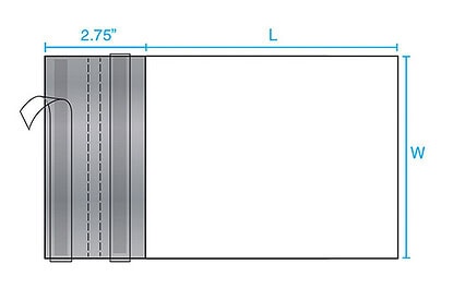 returnable poly mailer drawing