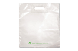 Merchandise bags with PCR front side