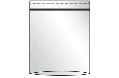 Tamper evident reclosable bags silhouette